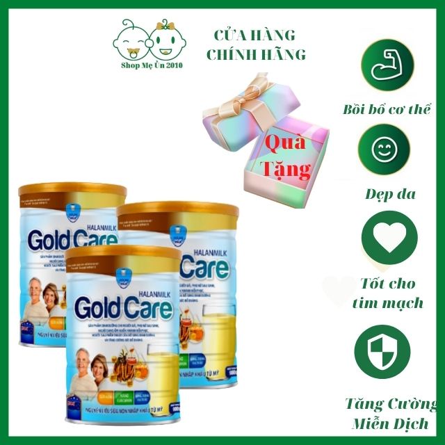 Sữa Nghệ Gold Care Halanmilk  900gr Chứa Sữa Non Đông Trùng Hạ Thảo Cho Người Già Phẫu Thuật,Phụ Nữ Sau Sinh