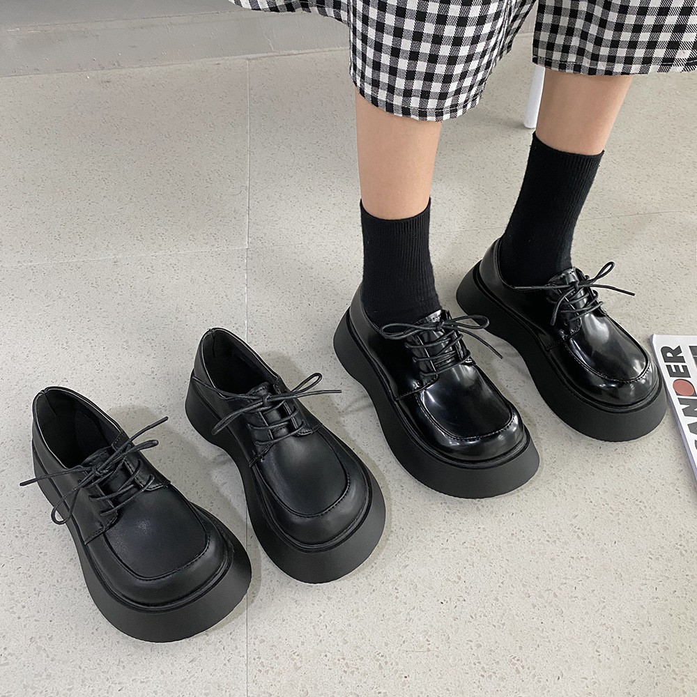 [ Mã 66CBSALE giảm 30K đơn 200K] Giày Bít Mũi Thời Trang Đế Dày Phong Cách Retro Cá Tính | BigBuy360 - bigbuy360.vn