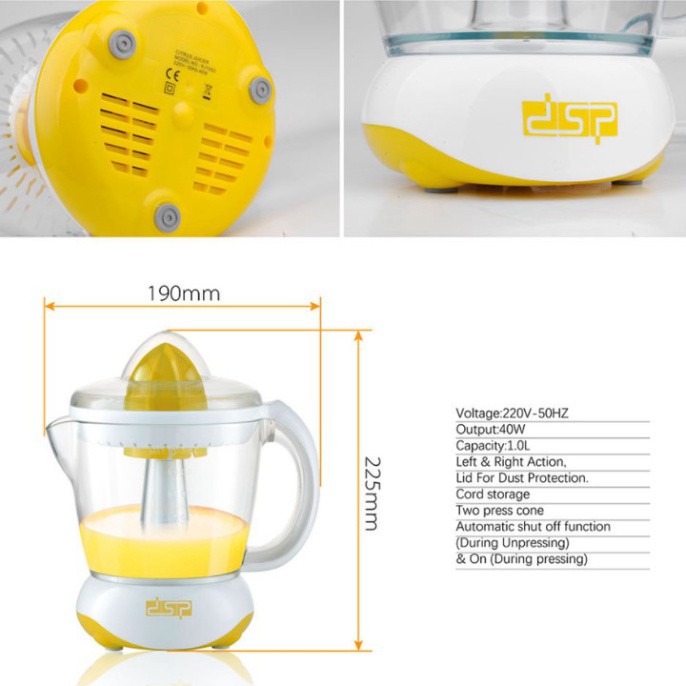 Sản Phẩm Máy vắt cam thương hiệu cao cấp DSP KJ1002 .
