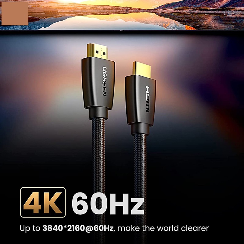 Cáp HDMI 2.0 dài 15m Cao cấp Ugreen 40416 hỗ trợ 3D, 4K - Hàng chính hãng