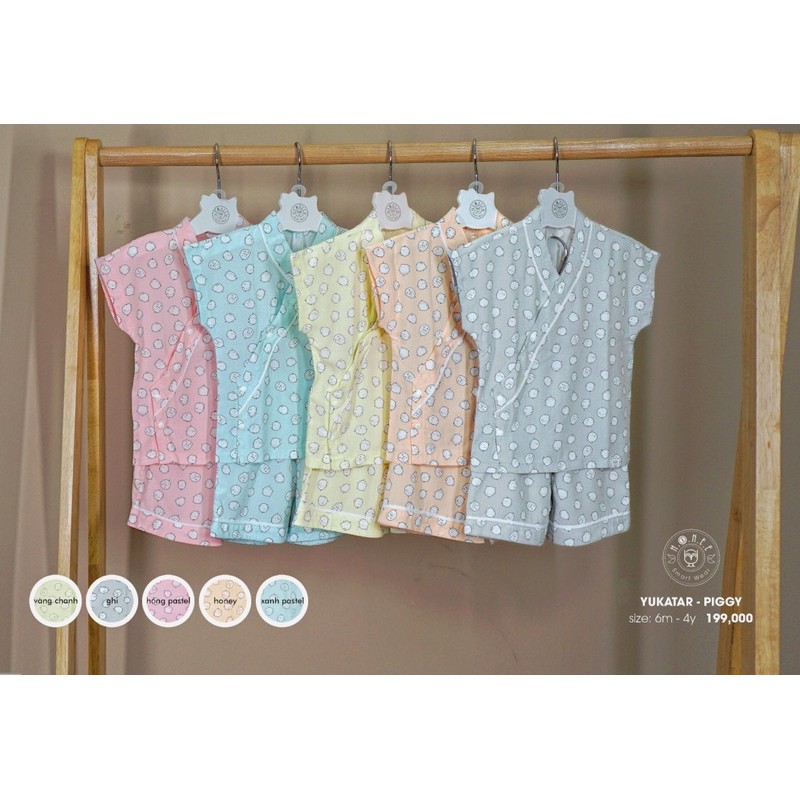 Hrnee Bộ yukata cho bé 6M đến 4Y