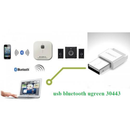 USB Bluetooth 4.0 cho PC và Laptop cao cấp Ugreen 30443 - Hàng Chính Hãng bảo hành 18 tháng