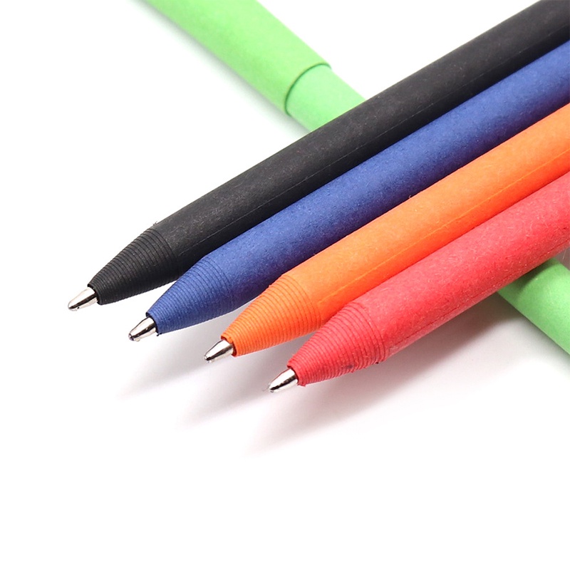 1 Bút Bi Giấy Kraft Thân Thiện Với Môi Trường Dễ Thương