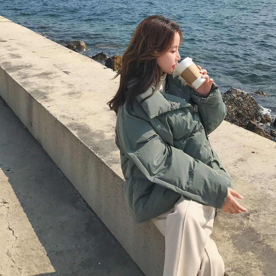 Áo Khoác Dáng Rộng Thiết Kế Mới Thời Trang Mùa Đông Theo Phong Cách Hàn Quốc Cho Nữ