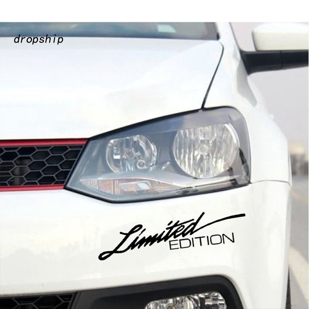 Decal dán trang trí hình chữ " Limited Edition " cho xe hơi