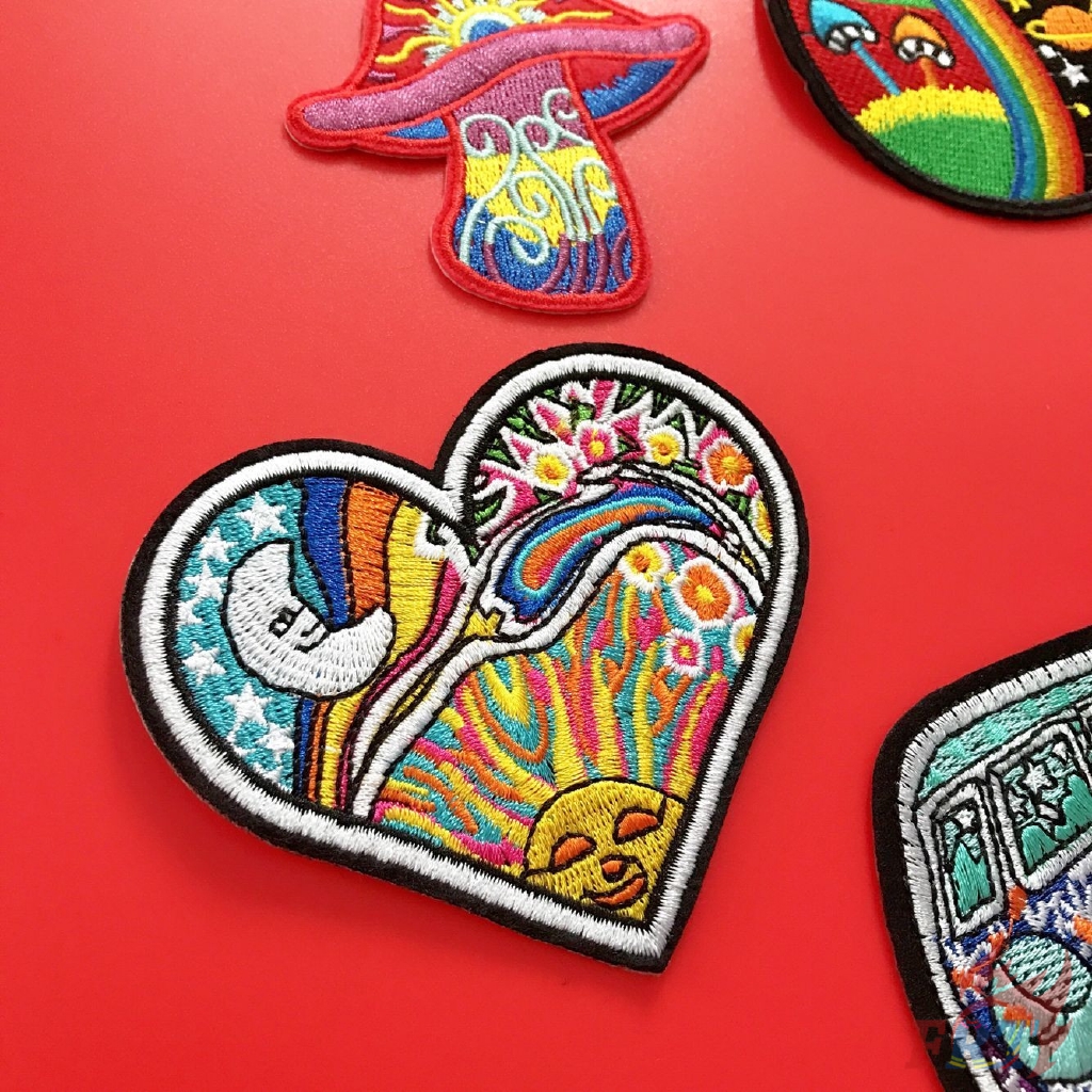 ☸ VSCO - Graffiti Rainbow Patch ☸ 1Pc Diy Sew on Iron on Badges Patches