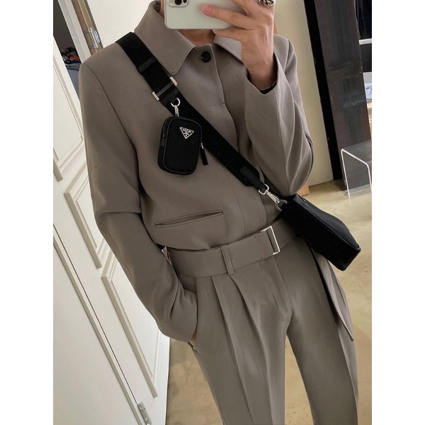 Mrcyc Set Vest Xám Cao Cấp Phong Cách Hàn Quốc Cho Nam
