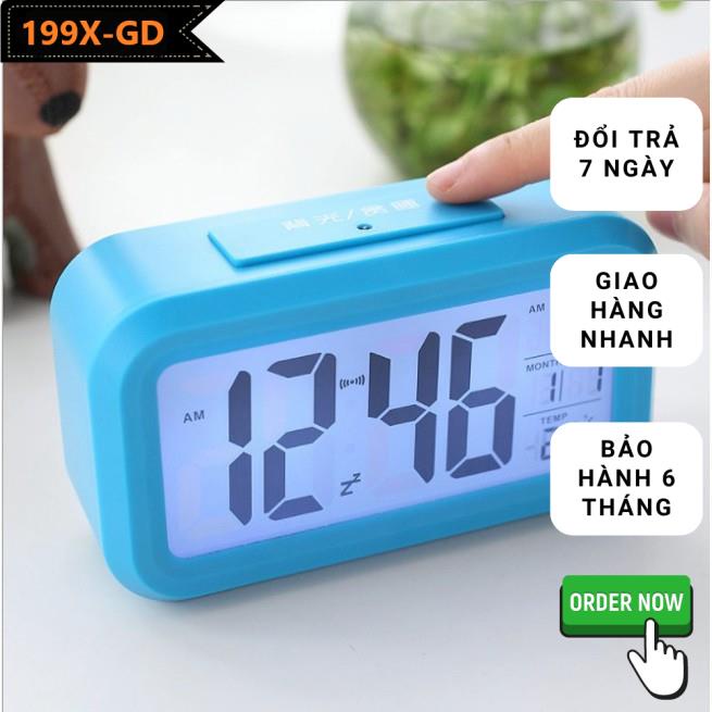Đồng hồ báo thức hình Led, đồng hồ hiện thị cả nhiệt độ phòng,ngày tháng... 4255 AQ