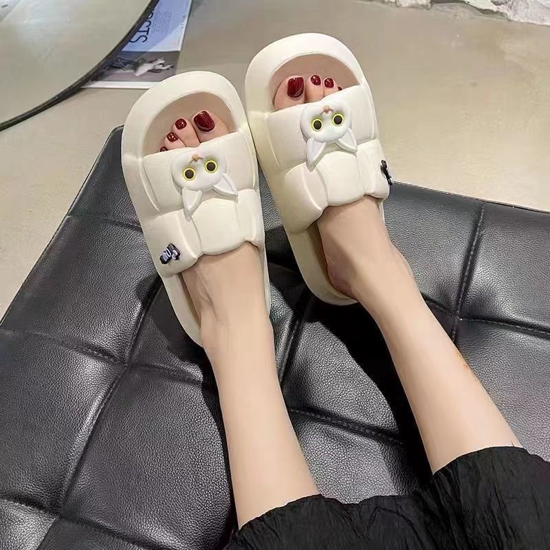 Dép Đi Trong Nhà Đế Dày Kiểu Dáng Đơn Giản Dễ Phối Đồ Cho Nữ