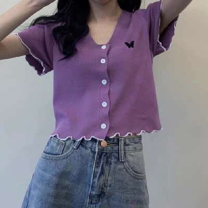 Áo Khoác Cardigan Ngắn Tay Thời Trang Mùa Hè Cho Nữ | BigBuy360 - bigbuy360.vn