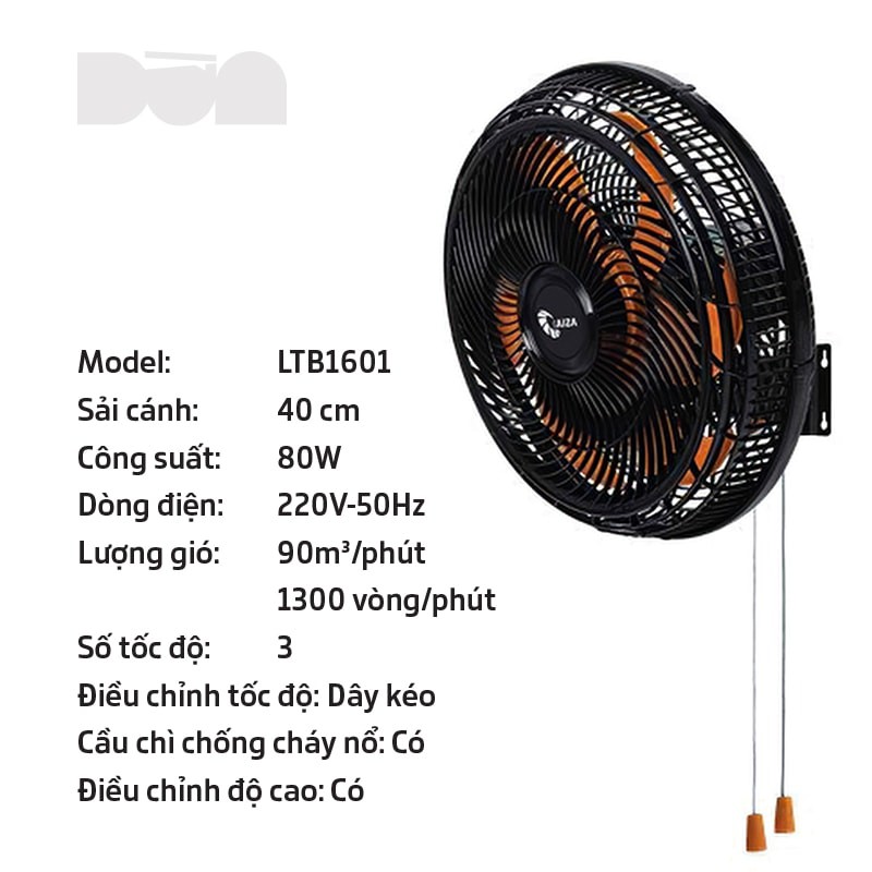 [HỎA TỐC 2H] Quạt treo Asia TURBO 6 cánh 80W - Hàng chính hãng - Bảo hành 24 tháng