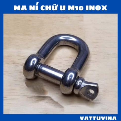 Ma ní U inox 304 M10  - Kim khí Vattuvina CÁP THÉP THỦ ĐỨC