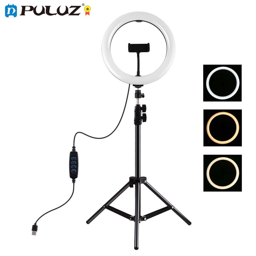 BTLIMER Vòng Đèn LED 26cm Hỗ Trợ Quay Video / Phát Trực Tiếp