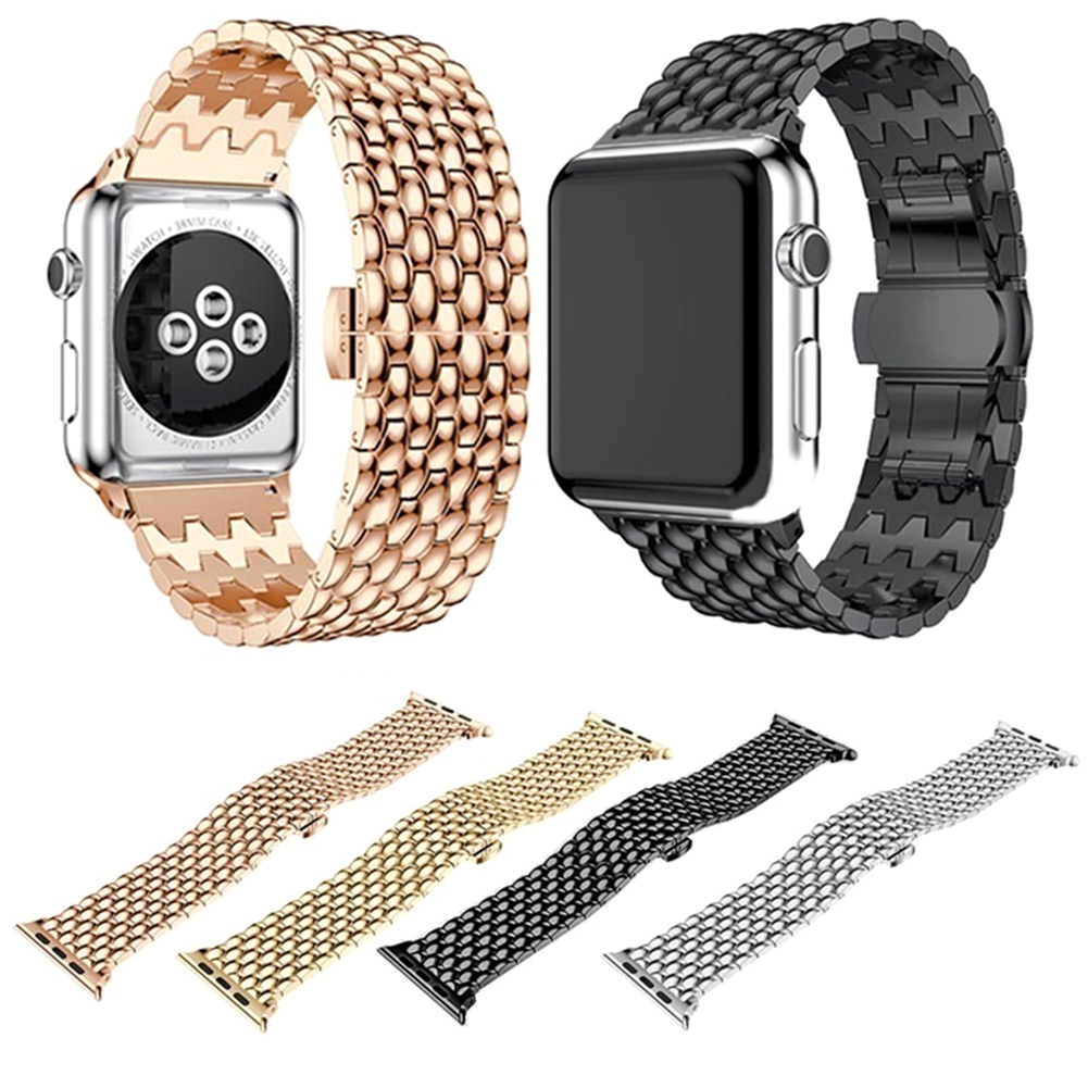 Dây Đeo Thay Thế Bằng Thép Không Gỉ 38 / 42mm Cho Apple Iwatch