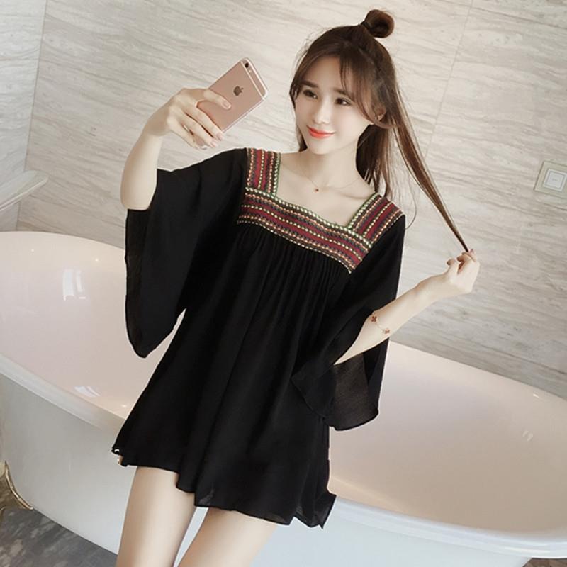 Đầm Chiffon Dáng Rộng Tay Cánh Dơi Thời Trang Thái Lan Mùa Hè Cao Cấp Cho Nữ