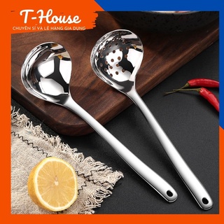 Vá múc canh inox 304 hình oval cao cấp - muỗng múc canh, mui múc canh inox cao cấp