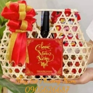 Giỏ đựng quà tết, trái cây siêu đẹp mã 001