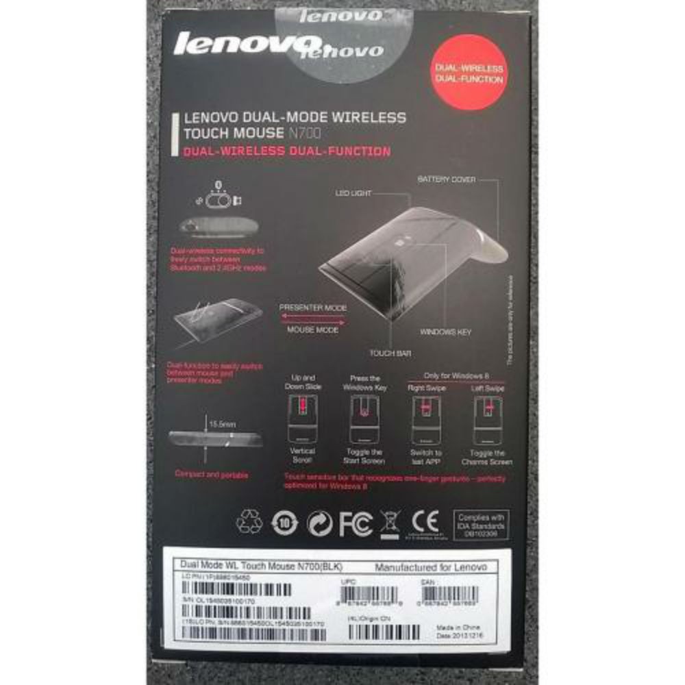 Chuột cảm ứng Lenovo N700 2 chế độ bluetooth 4.0