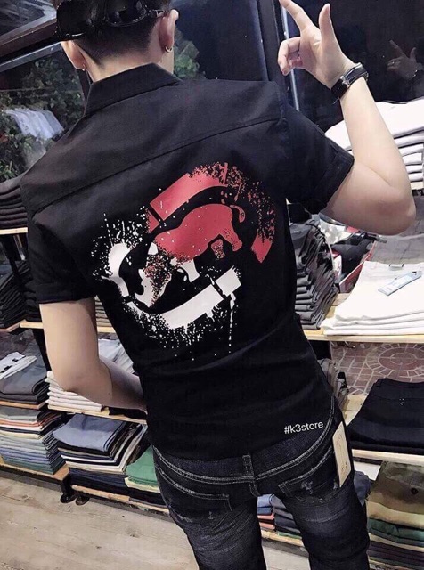 Áo sơ mi nam phối túi họa tiết cực đẹp cá tính - thời trang QC cao cấp - VSMQC10 | BigBuy360 - bigbuy360.vn