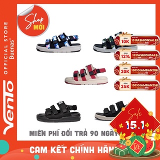 Vento sandal nam nữ quai ngang chính hãng 1001 giày dép quai hậu nữ nam học sinh đế cao 3 phân