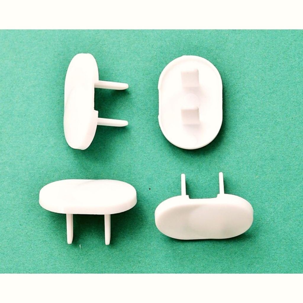 02 Nút Bịt Ổ Điện Chống Cháy, Chống Giật An Toàn Cho Bé- Che Ổ Điện 2 Chân Cao Cấp - Loki Kids