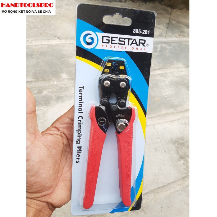 7″ Kìm bấm đầu cos 1.25 – 5.5 mm2 Gestar 895-281