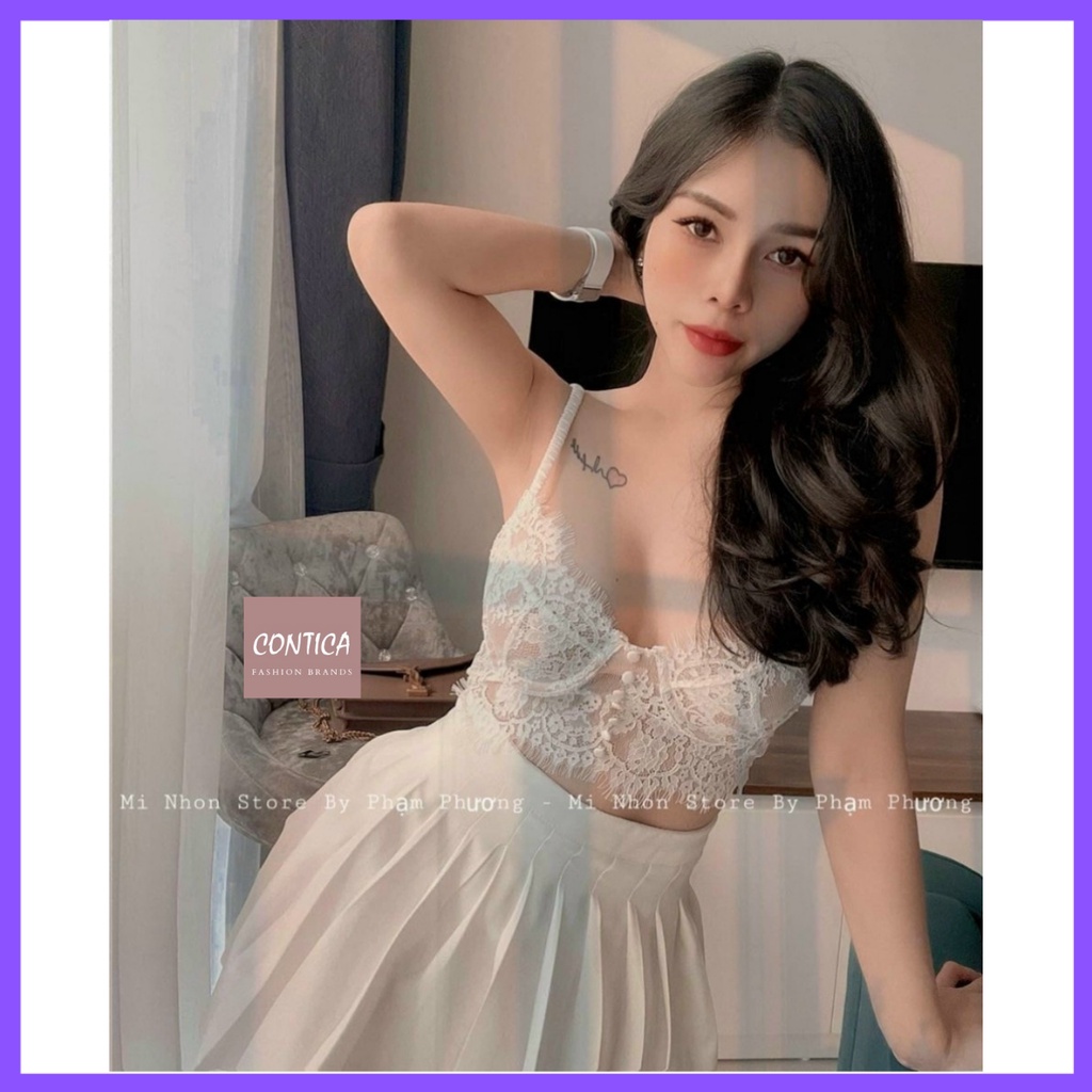 Áo bralette ren.áo bralette ren có gọng nâng ngực hàng QC.cao cấp