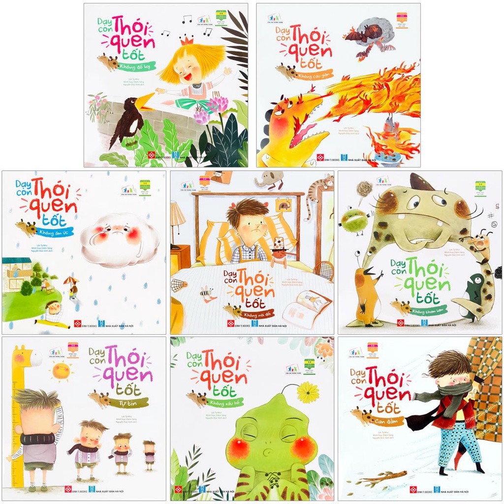 Sách - Dạy Con Thói Quen Tốt: Không Xấu Hổ, Không Cáu Giận, Tự Tin,... - Dành cho trẻ từ 3-6 tuổi