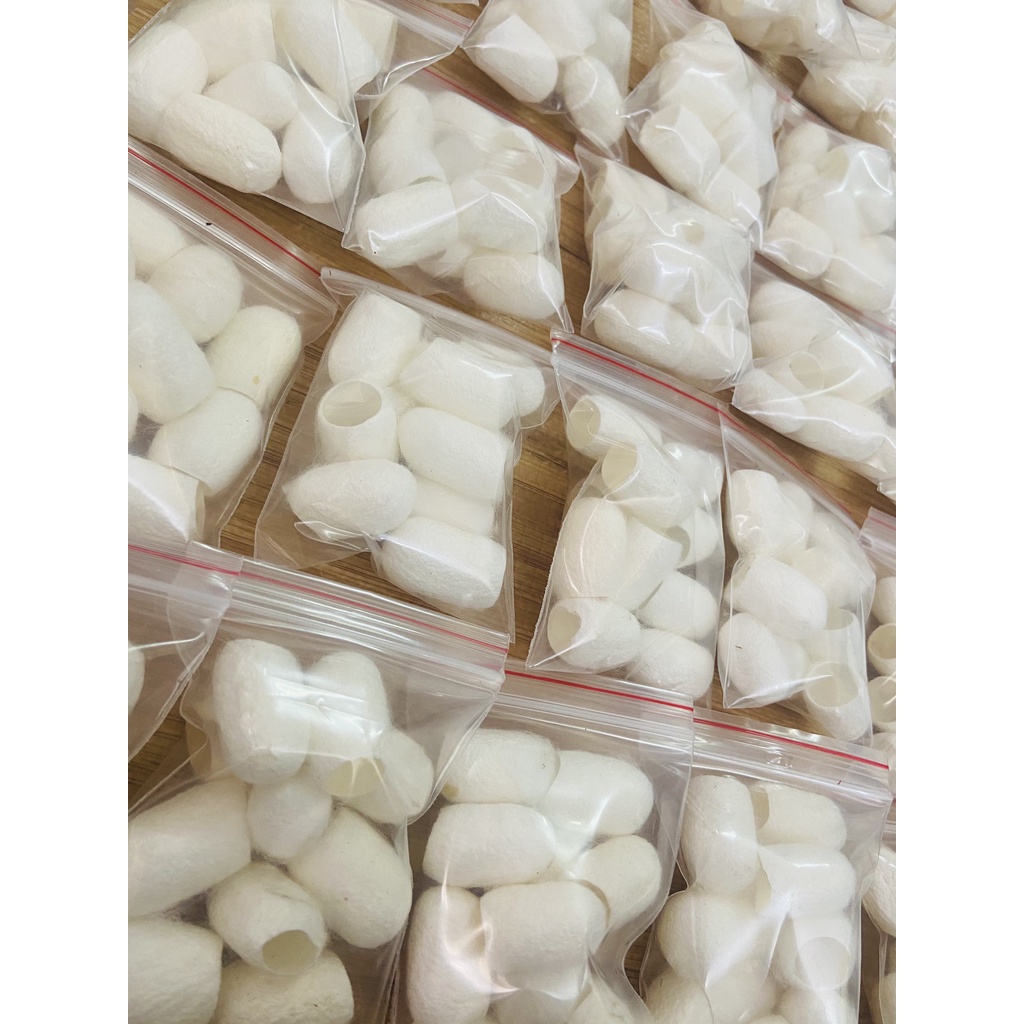 VỎ KÉN TẰM TỰ NHIÊN ( SILKWORM COCOON) Màu Vàng - Màu Trắng _Massage da mặt và làm đẹp da, ttbc/ bạch hương vân thảo