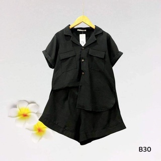 Đồ Bộ Nữ Bigsize Sét Bộ Đùi Đũi Áo Sơ Mi 2 Túi Sang Chảnh, Chất Vải Đũi Loại 1 Mềm Mát. 40-70 kg