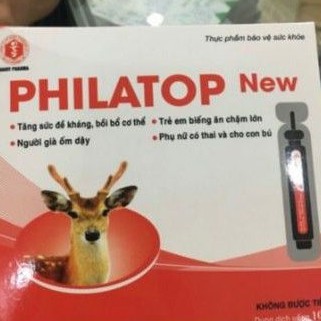 philatop con hươu ống nhựa hộp 20 ống