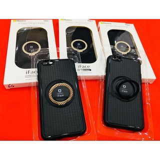 Ốp lưng dẻo đen iface 3 trong 1 kèm nhẫn cho iphone 6 Plus/7 Plus