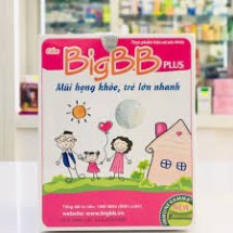 Cốm BigBB plus hồng giúp mũi họng khỏe, trẻ lớn nhanh, tăng sức đề kháng giảm mắc bệnh hô hấp (20 gói)