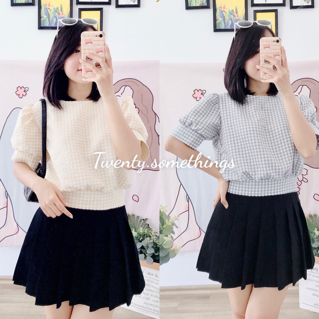 ÁO CROPTOP THẮT NƠ LƯNG PHỐI REN (video/ảnh thật/ sẵn)
