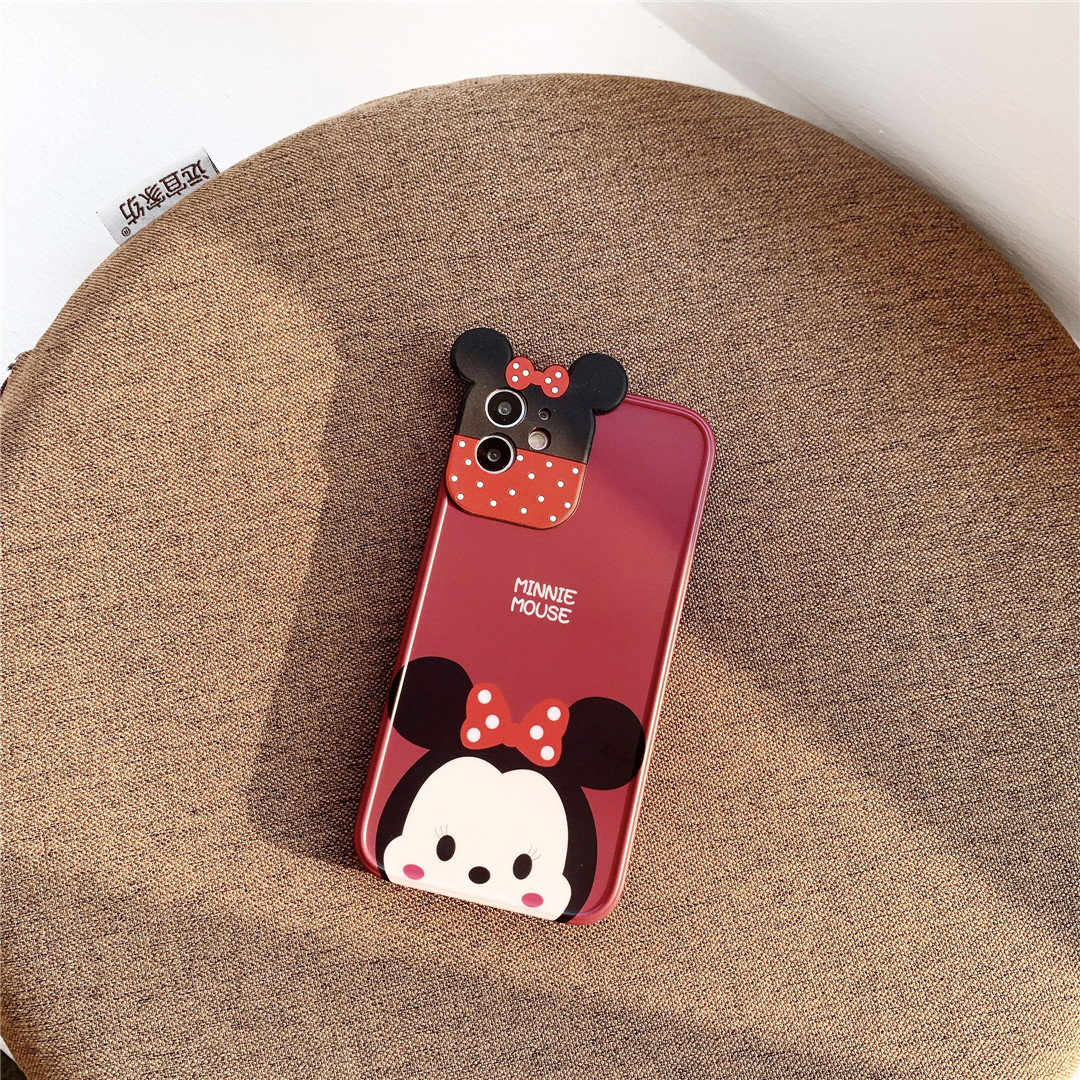 Ốp điện thoại nhựa mềm hình chuột Mickey Minnie dễ thương cho iPhone12 mini 11 PRO | BigBuy360 - bigbuy360.vn