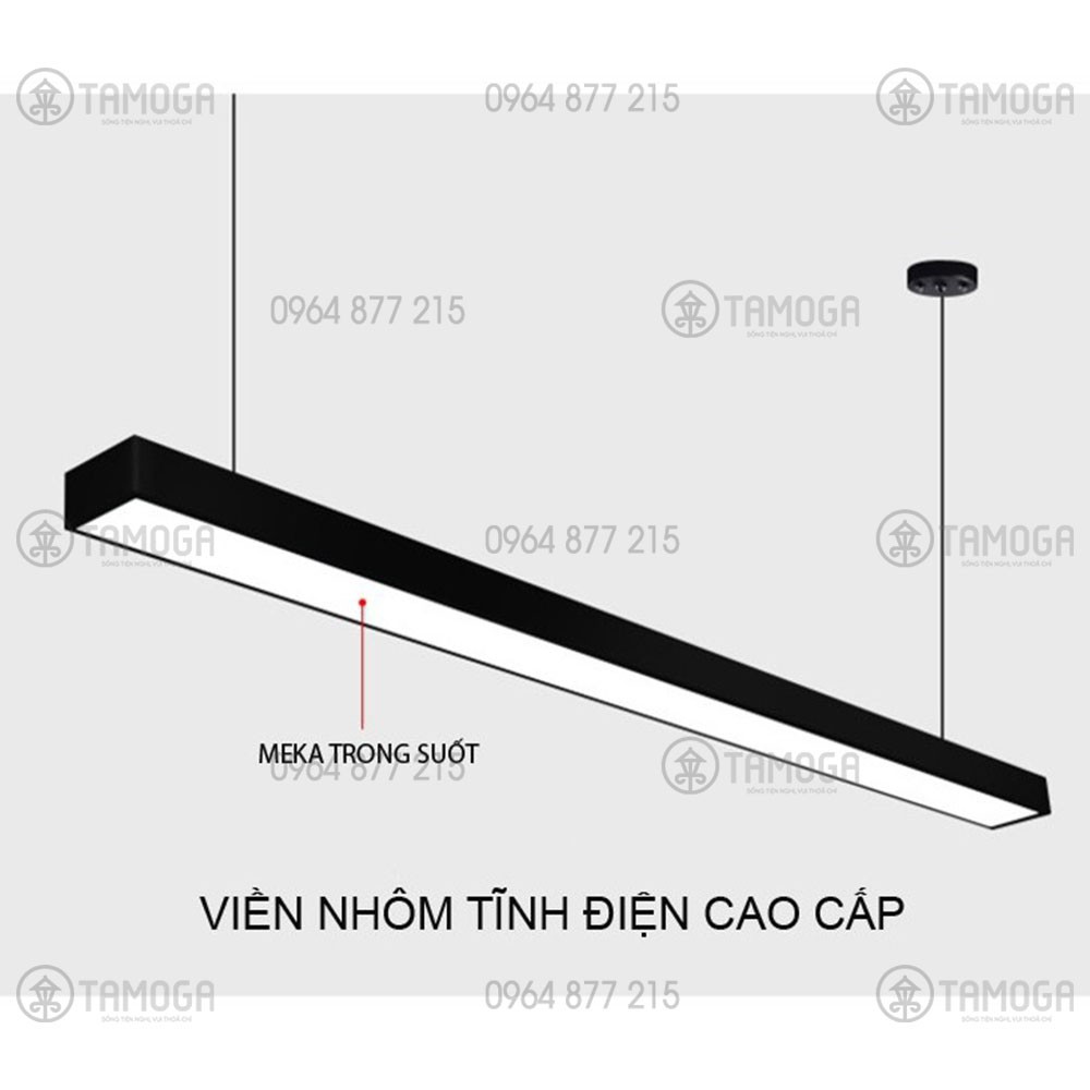 Đèn thả máng văn phòng loại 1 -36W - Ánh sáng trắng, vàng trung tính DT 5078