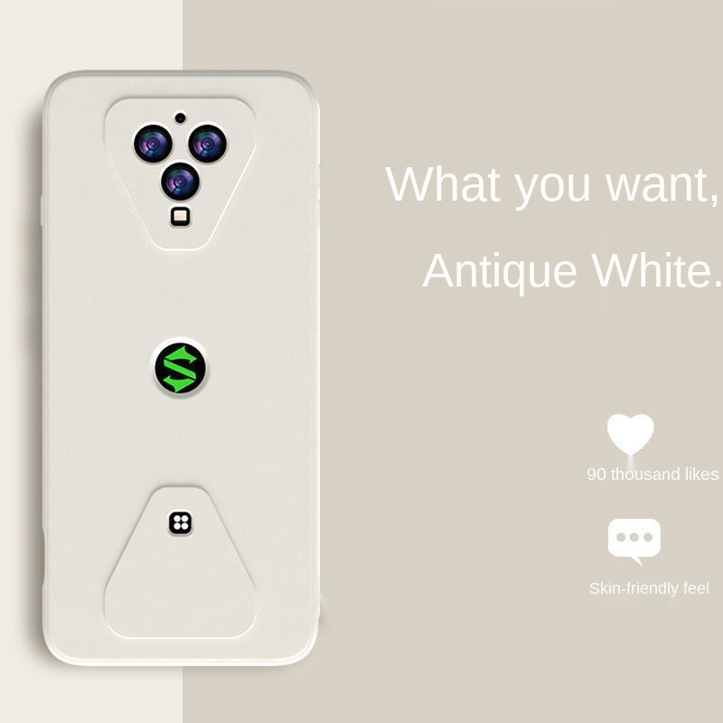 ❏Suitable for Xiaomi Black Shark 3 mobile phone case drop-resistant ultra-thin 3pro straight-edge liquid silicone lens all-inclusive soft shell | BigBuy360 - bigbuy360.vn