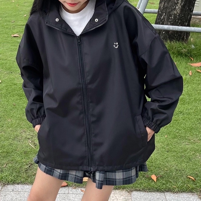 Áo khoác dù Jacket Nam Nữ cao cấp - nón/mũ tháo rời - form rộng Hàn Quốc trẻ trung năng động AK02