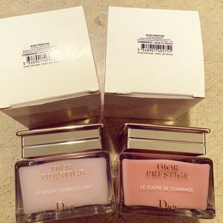Bộ tẩy trang và tẩy da chết cao cấp của Dior prestige hàng test