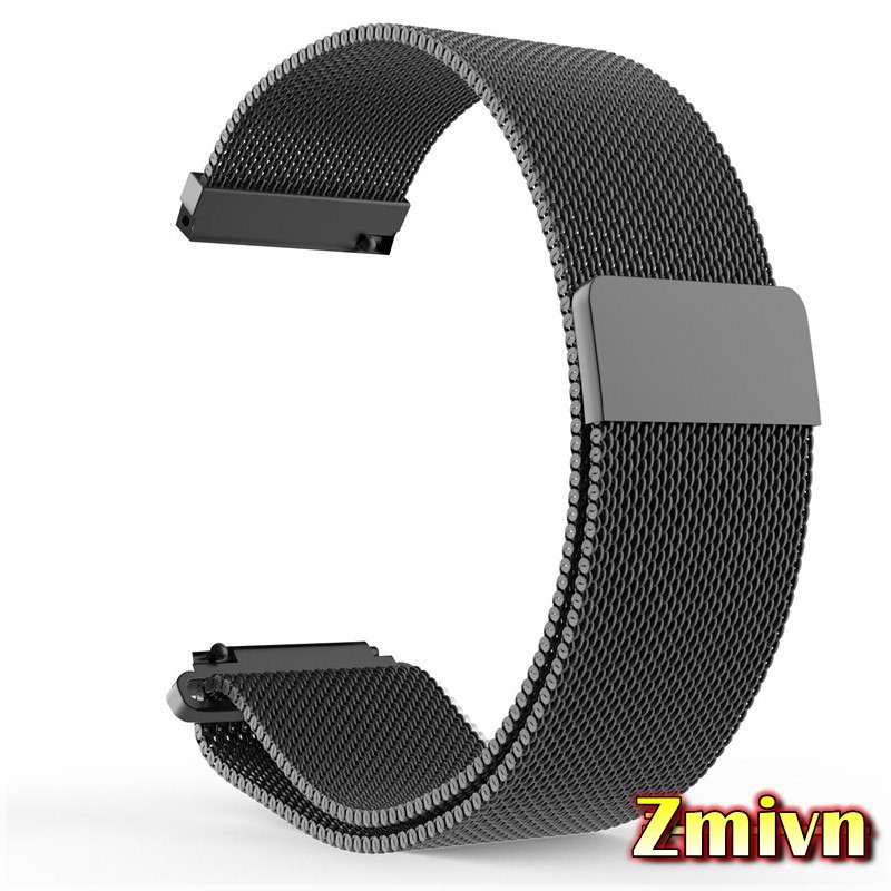 Dây đồng hồ nam châm thép không gỉ milanese loop 20mm - 22mm