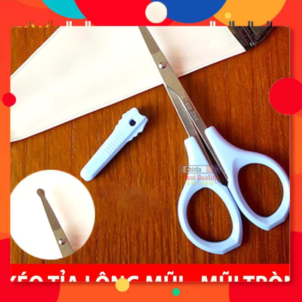 Kéo Cắt Lông Mũi Đầu Tròn - Kéo Tỉa Lông Mũi Loại Tốt CA868