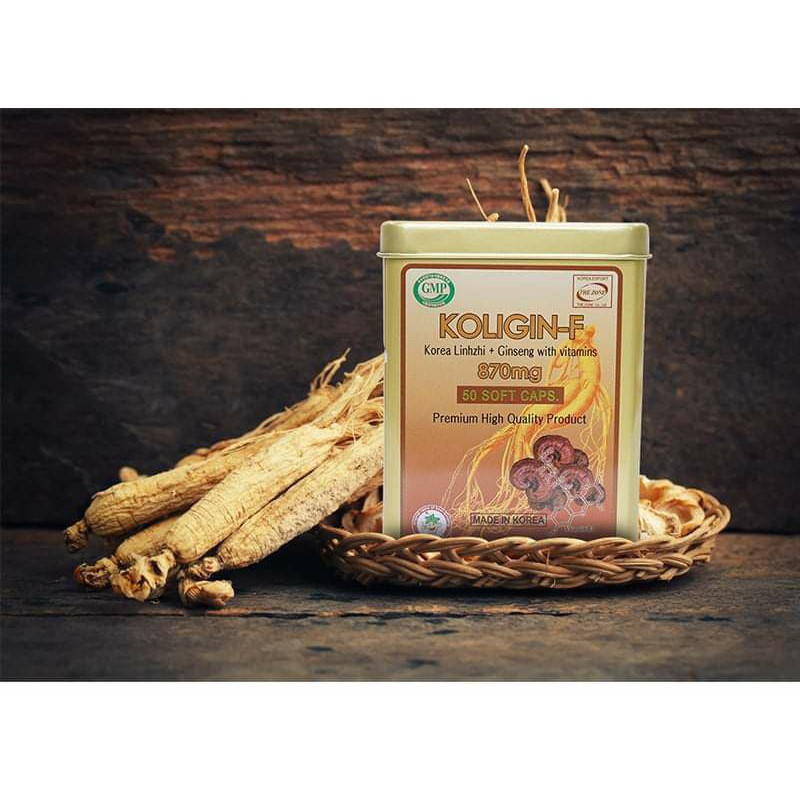 Bộ 7 hộp sâm viên KOLIGIN F (50 viên /hộp) Sản xuất và nhập khẩu trực tiếp từ Hàn Quốc.
