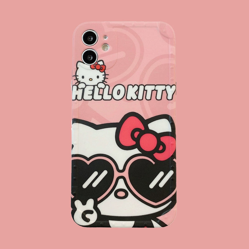 ốp lưng điện thoại iPhone Cartoon Hello Kitty Apple 11 / 12promax XR cá tính 7 / 8Plus nam nữ Xs max