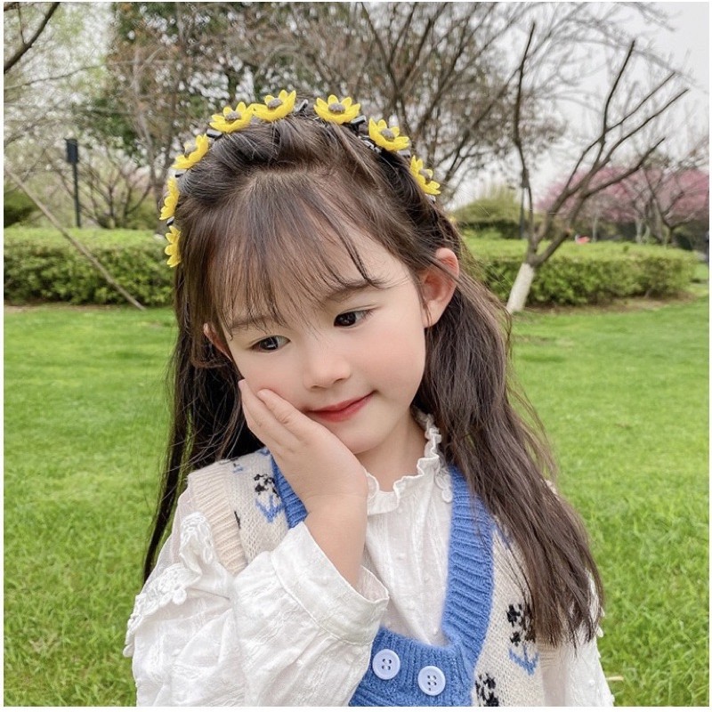 Bờm kẹp tóc Hàn Quốc dễ thương cho bé gái (có kèm kẹp tóc)- PKB02