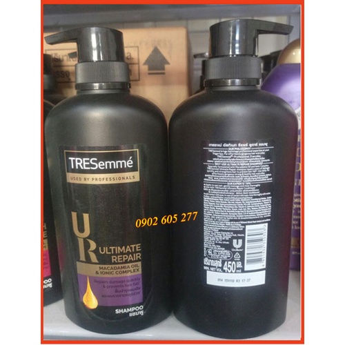 [Hàng chính hãng] Dầu gội dầu xả Tresemme , dầu xả Tresemme Ultimate Repair màu đen 450ml Thái Lan