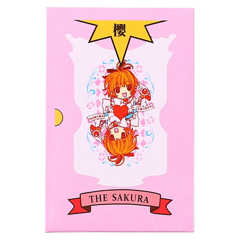 Bộ Bài Tây Màu Hồng In Hoạt Hình Sakura Dễ Thương