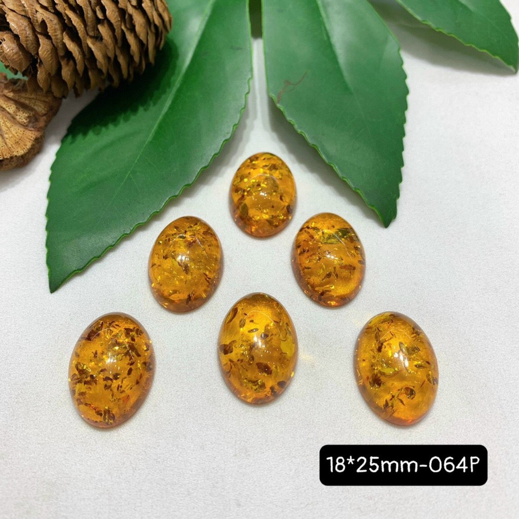Mặt Đá Hổ Phách Bal-tic Hình Oval Đủ Size Vừa Cập Bến
