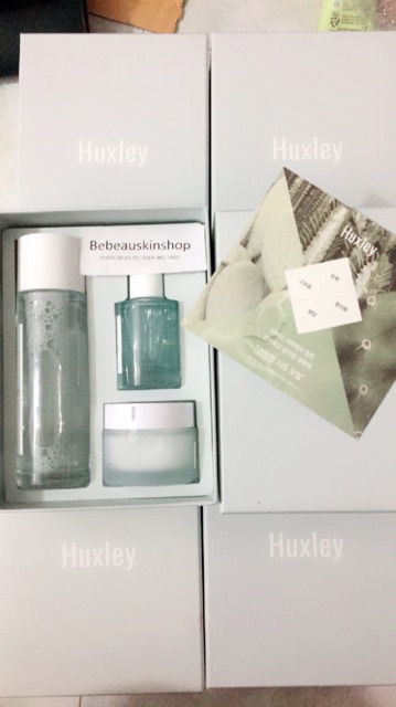 Bộ dưỡng da HUXLEY Kem Dưỡng Huxley Toner Huxley Serum Huxley Cream Anti Gravity - Huxley Oil Essence...) (Tách sét)