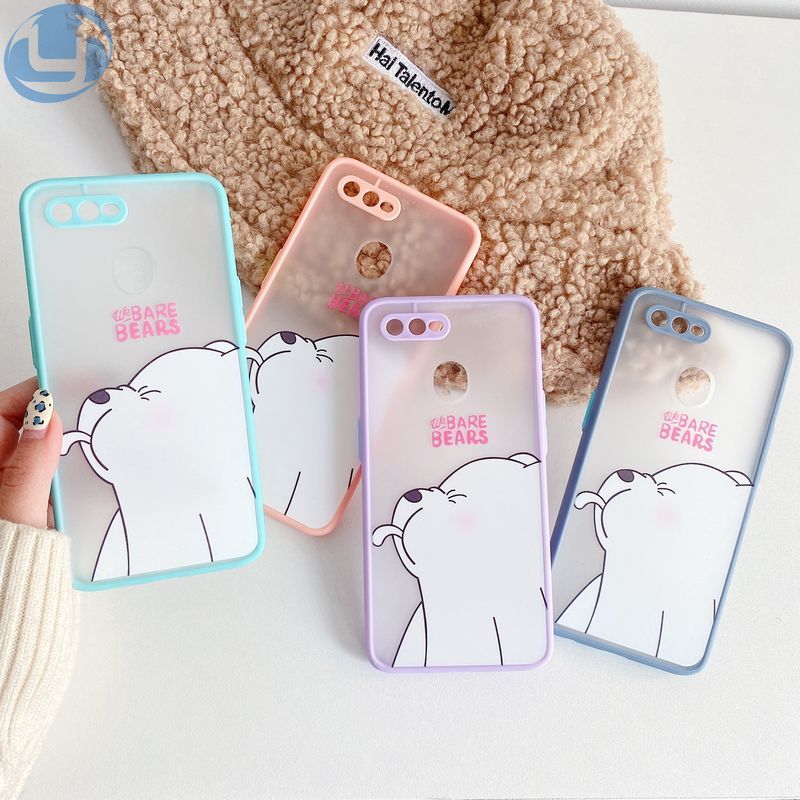 Ốp điện thoại hình gấu chống sốc cho OPPO A3S A5S A5 A7 A12 A12E