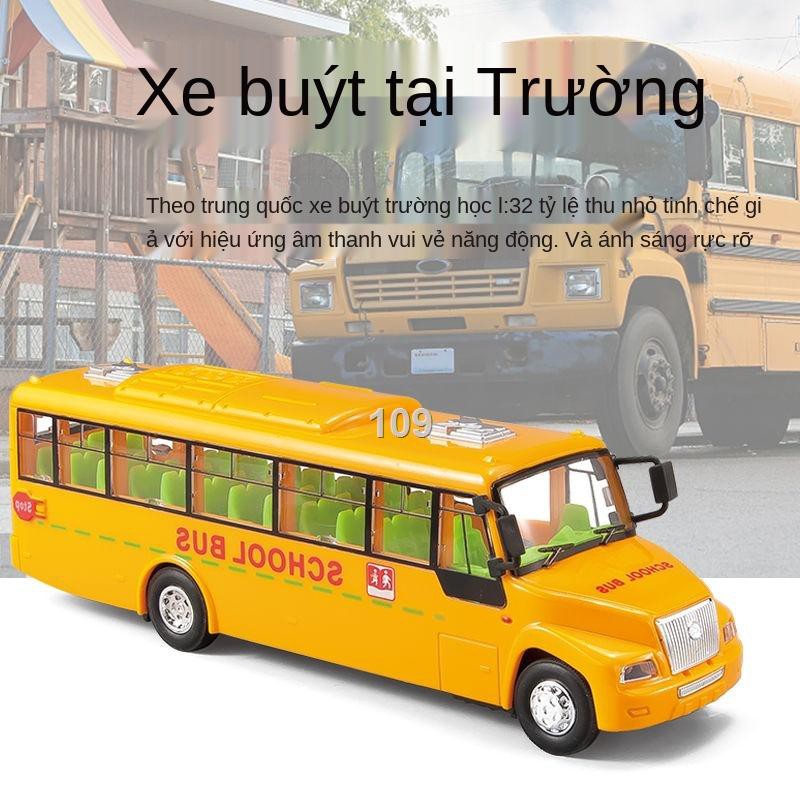 IMô phỏng xe lửa màu xanh lá cây ô tô đồ chơi trẻ em Harmony đường sắt cao tốc hình buýt trường học quán tính 1-3 bé